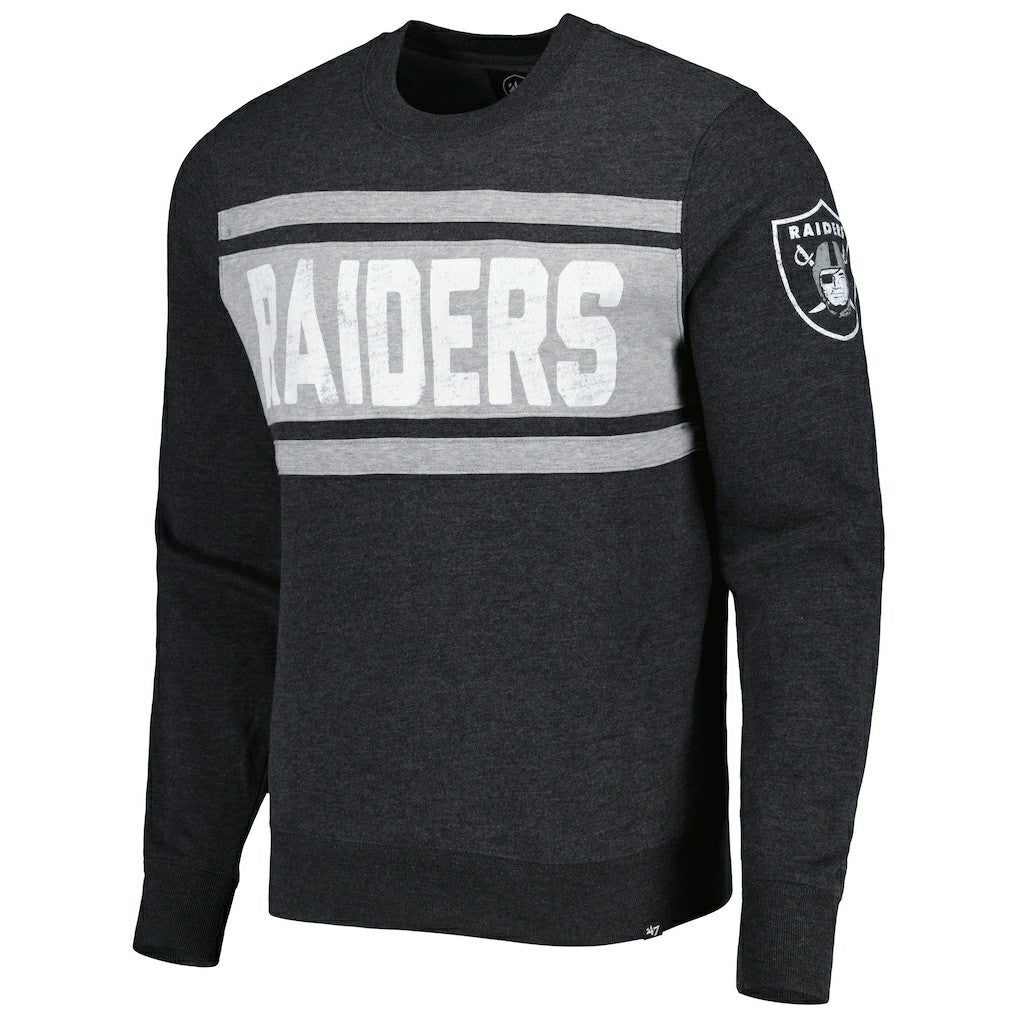 Las Vegas Raiders '47 Bypass Tribeca Pullover Sweatshirt Heathered Black