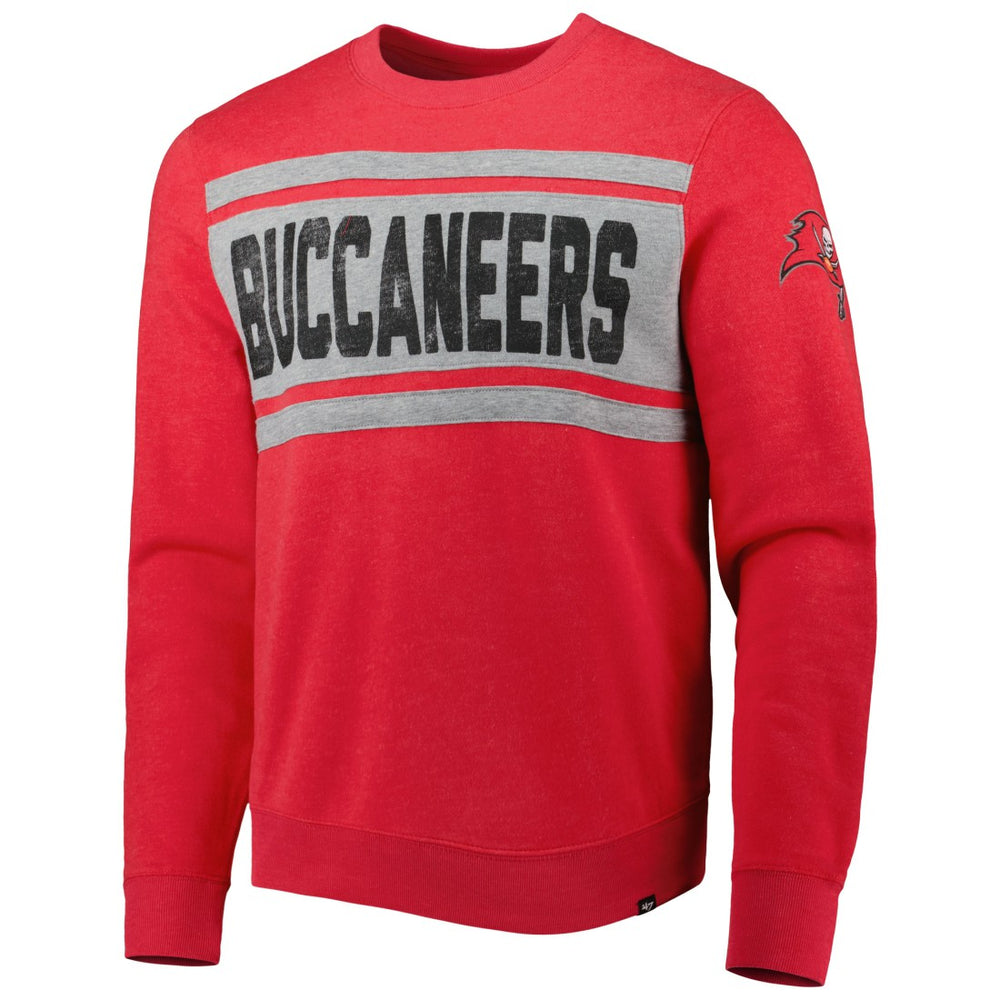 Tampa Bay Buccaneers '47 Bypass Tribeca Pullover Sweatshirt Heathered Red