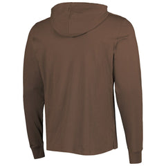 Cleveland Browns '47 Field Franklin Hooded Long Sleeve T-Shirt Brown