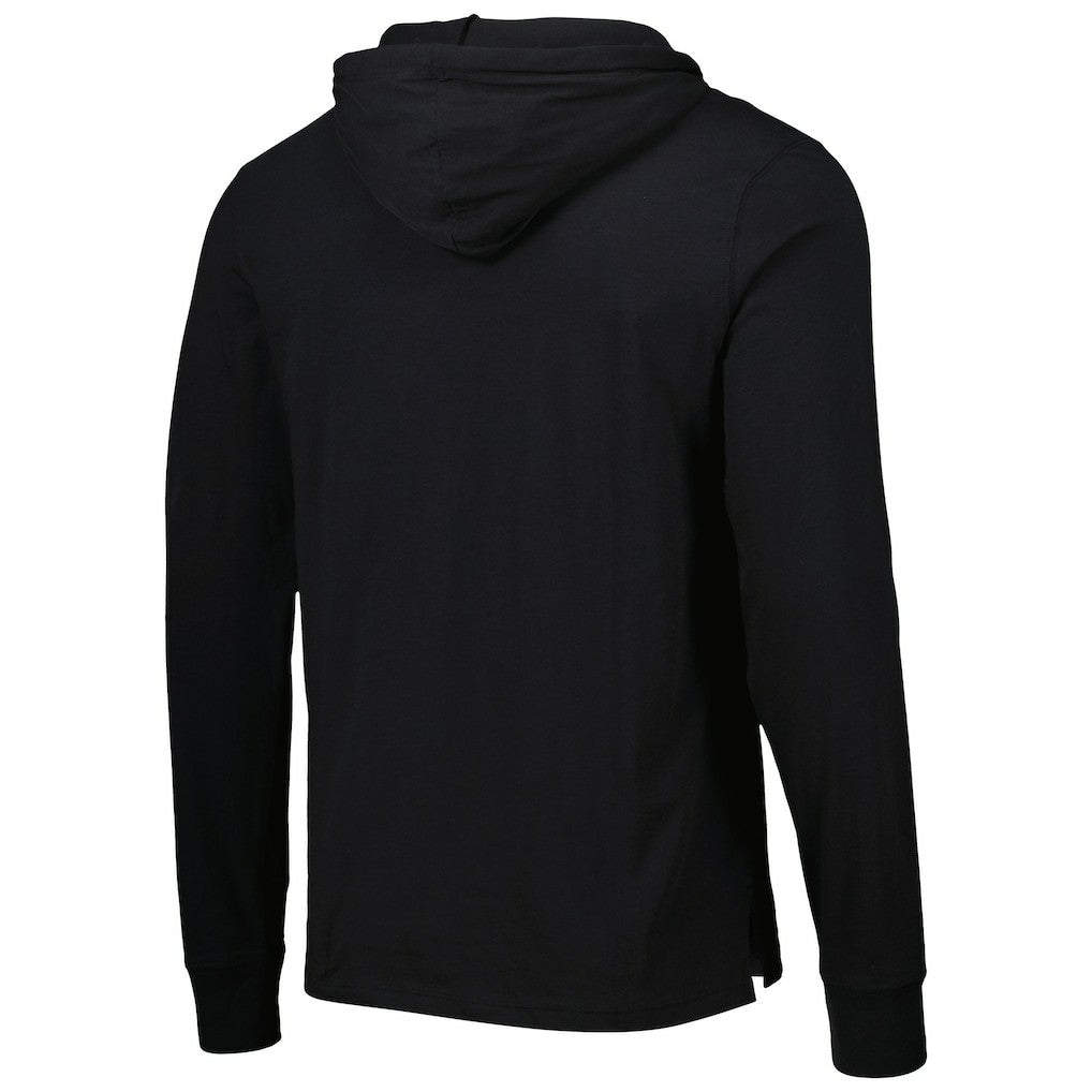 New Orleans Saints '47 Field Franklin Hooded Long Sleeve T-Shirt Black