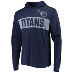 Tennessee Titans '47 Field Franklin Hooded Long Sleeve T-Shirt Navy