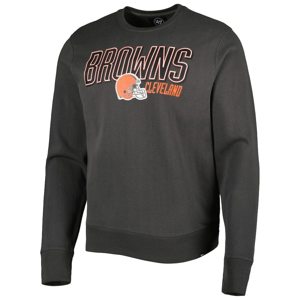 Cleveland Browns '47 Locked In Headline Pullover Sweatshirt Charcoal