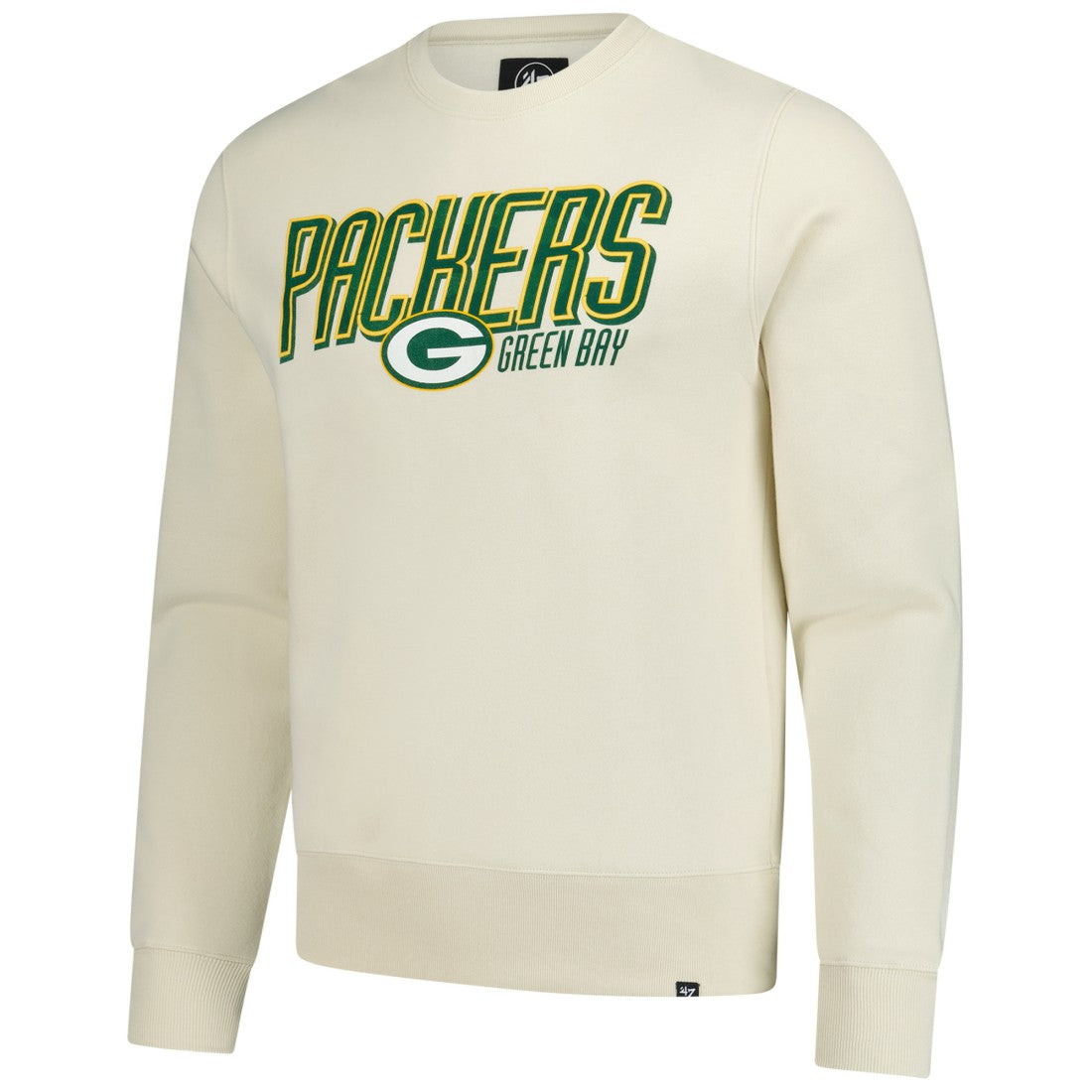 Green Bay Packers '47 Locked In Headline Pullover Sweatshirt Cream