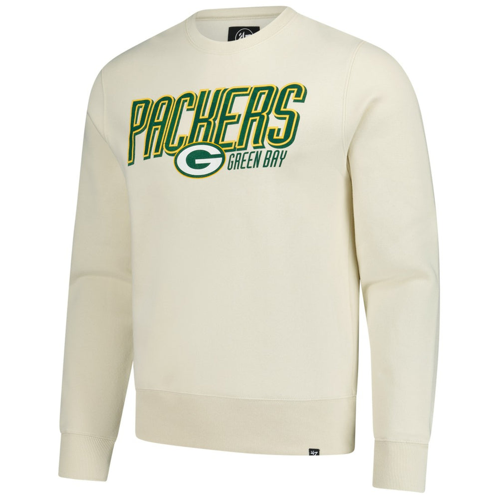 Green Bay Packers '47 Locked In Headline Pullover Sweatshirt Cream