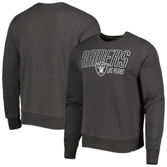 Las Vegas Raiders '47 Locked In Headline Pullover Sweatshirt Charcoal