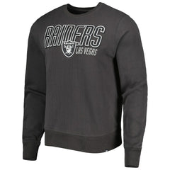 Las Vegas Raiders '47 Locked In Headline Pullover Sweatshirt Charcoal