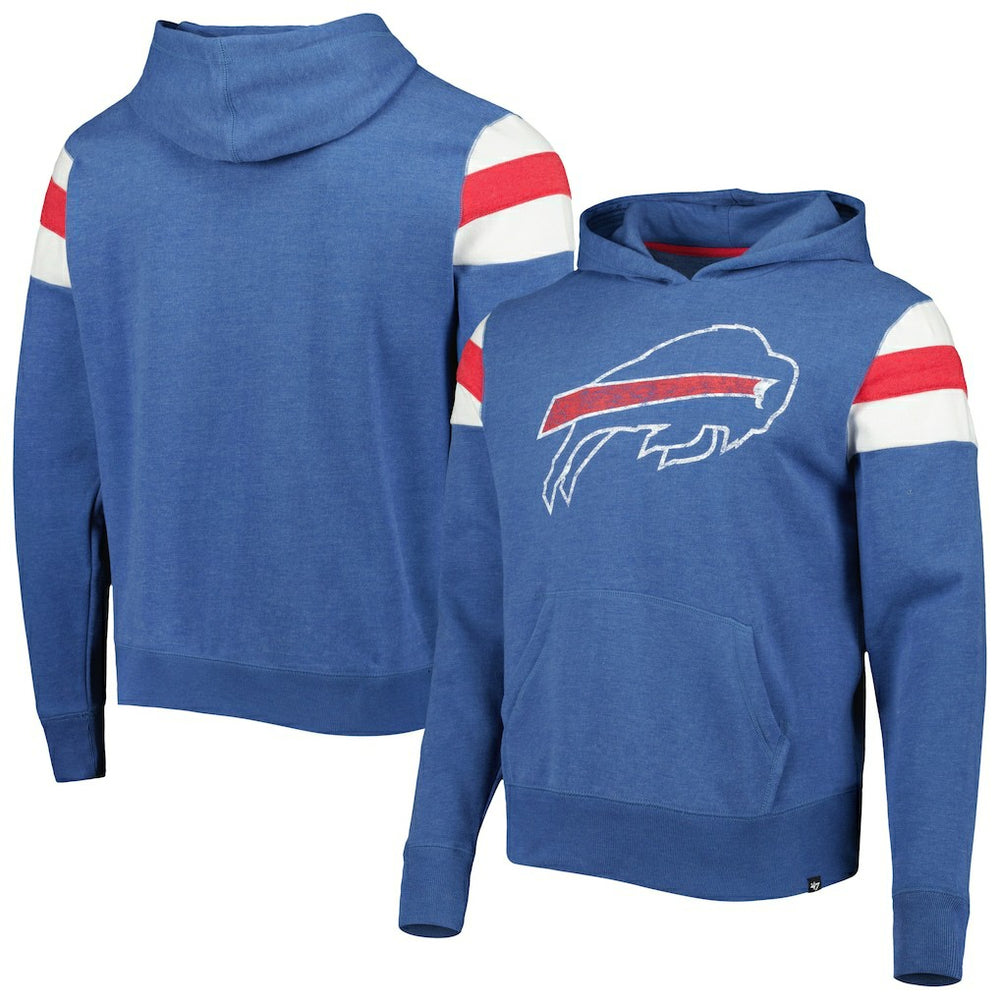 Buffalo Bills '47 Premier Nico Pullover Hoodie Heathered Royal