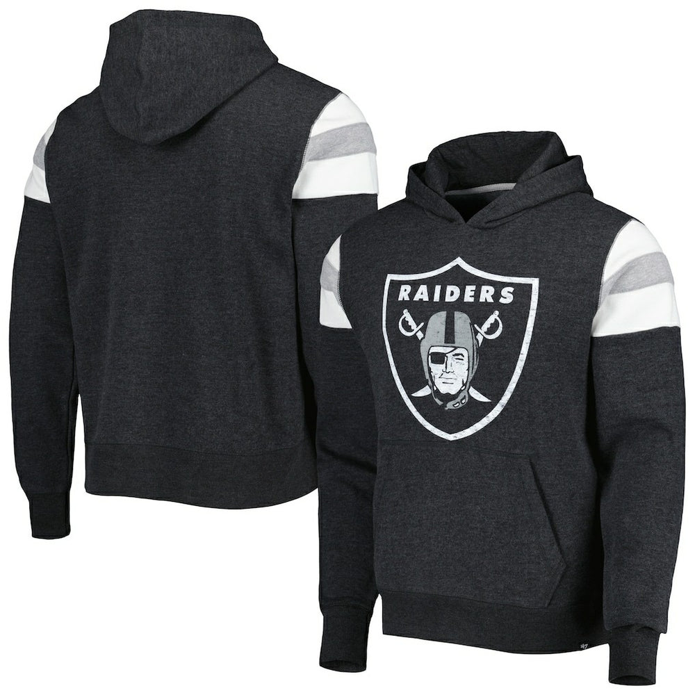 Las Vegas Raiders '47 Premier Nico Pullover Hoodie Heathered Black