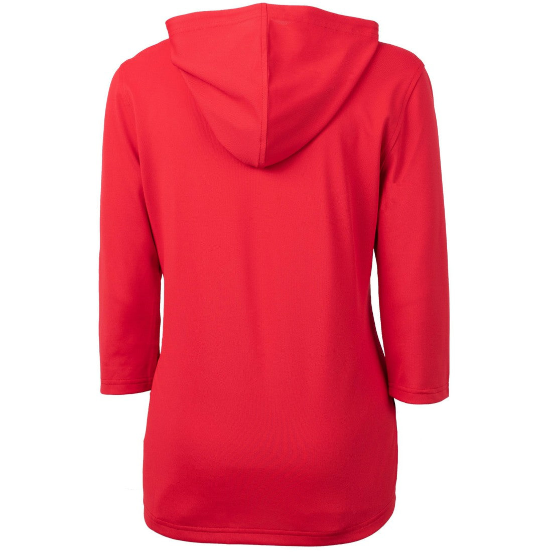 Houston Texans Cutter & Buck Women's Virtue Eco Pique 3/4 Sleeve Half-Zip Pullover Hoodie Red