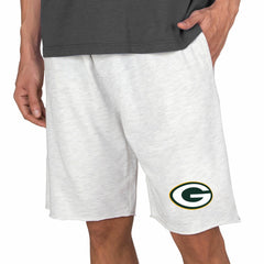 Green Bay Packers Concepts Sport Mainstream Terry Shorts Oatmeal