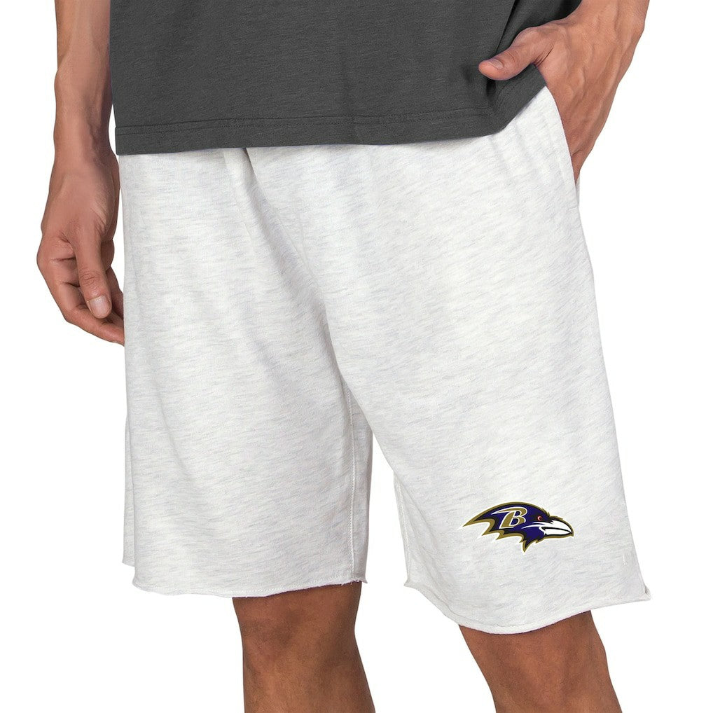 Baltimore Ravens Concepts Sport Mainstream Terry Shorts Oatmeal