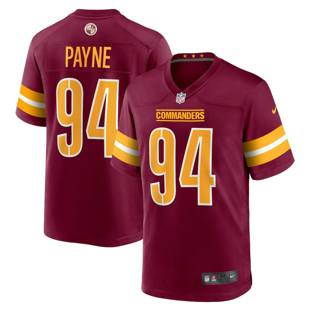 Daron Payne Washington Commanders Player Game Jersey Burgundy