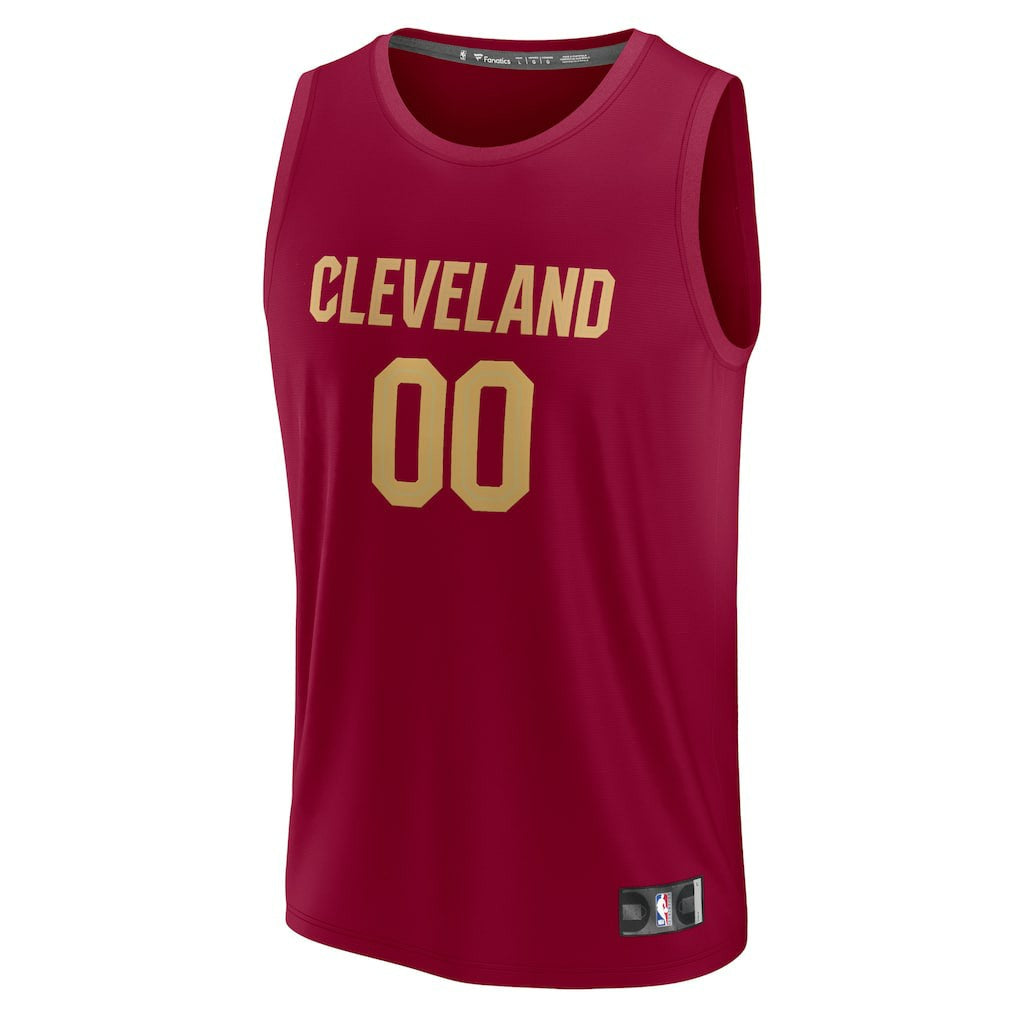 Cleveland Cavaliers Fast Break Custom Jersey Wine Icon Edition