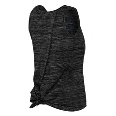 Las Vegas Raiders New Era Women's Space Dye Tie-Back Tank Top Black