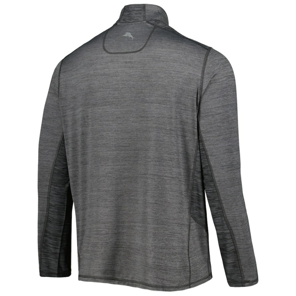 Chicago Cubs Tommy Bahama Delray IslandZone Half-Zip Top - Charcoal Tops
