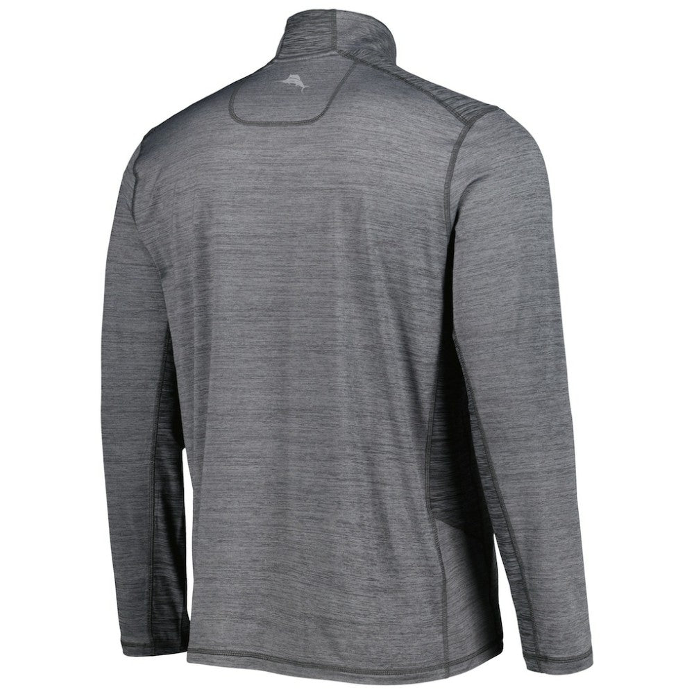 Los Angeles Dodgers Tommy Bahama Delray IslandZone Half-Zip Top - Gray Tops