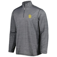 San Diego Padres Tommy Bahama Delray IslandZone Half-Zip Top - Gray Tops