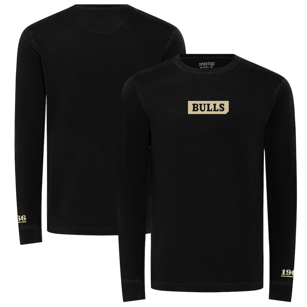 Chicago Bulls Sportiqe Unisex 1966 Collection Mohave Pullover Sweatshirt Black