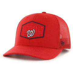 Washington Nationals '47 Ridgeline Tonal Patch Trucker Adjustable Hat - Red Hats