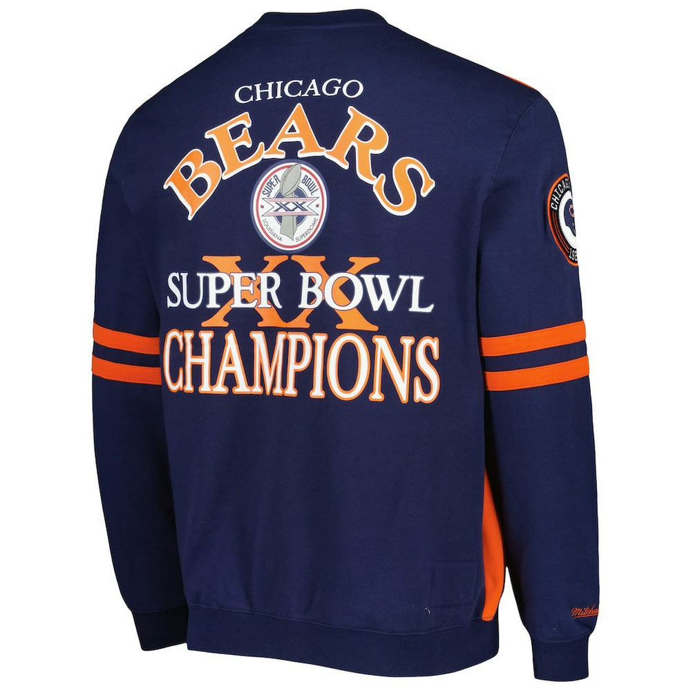 Chicago Bears All Over 2.0 Pullover Sweatshirt Orange