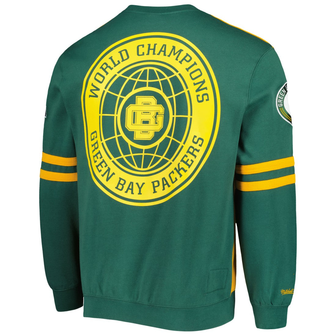 Green Bay Packers All Over 2.0 Pullover Sweatshirt Gold