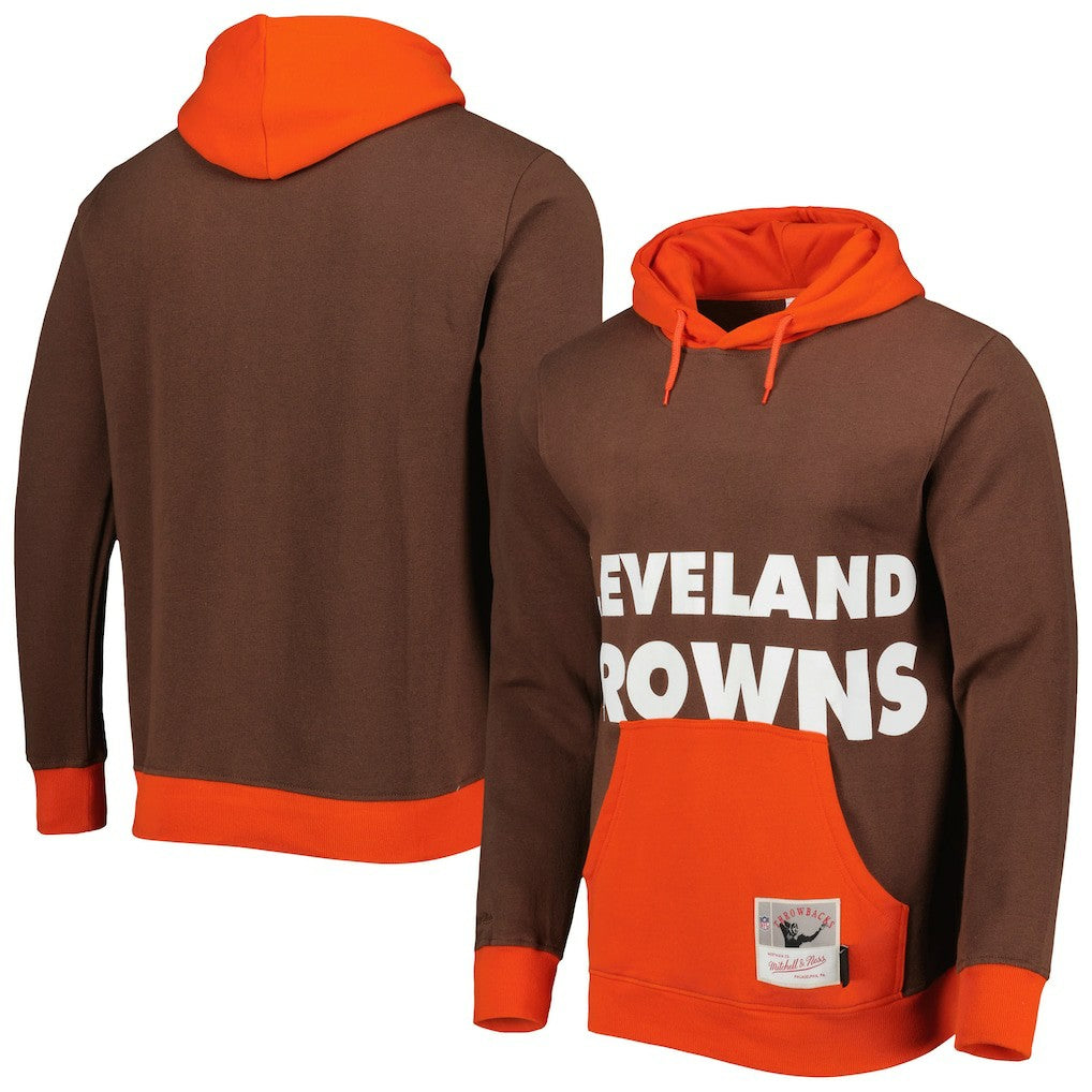 Cleveland Browns Big Face 5.0 Pullover Hoodie Brown