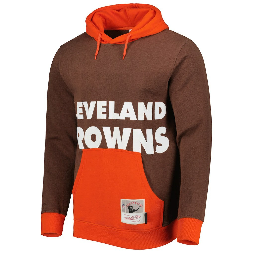 Cleveland Browns Big Face 5.0 Pullover Hoodie Brown