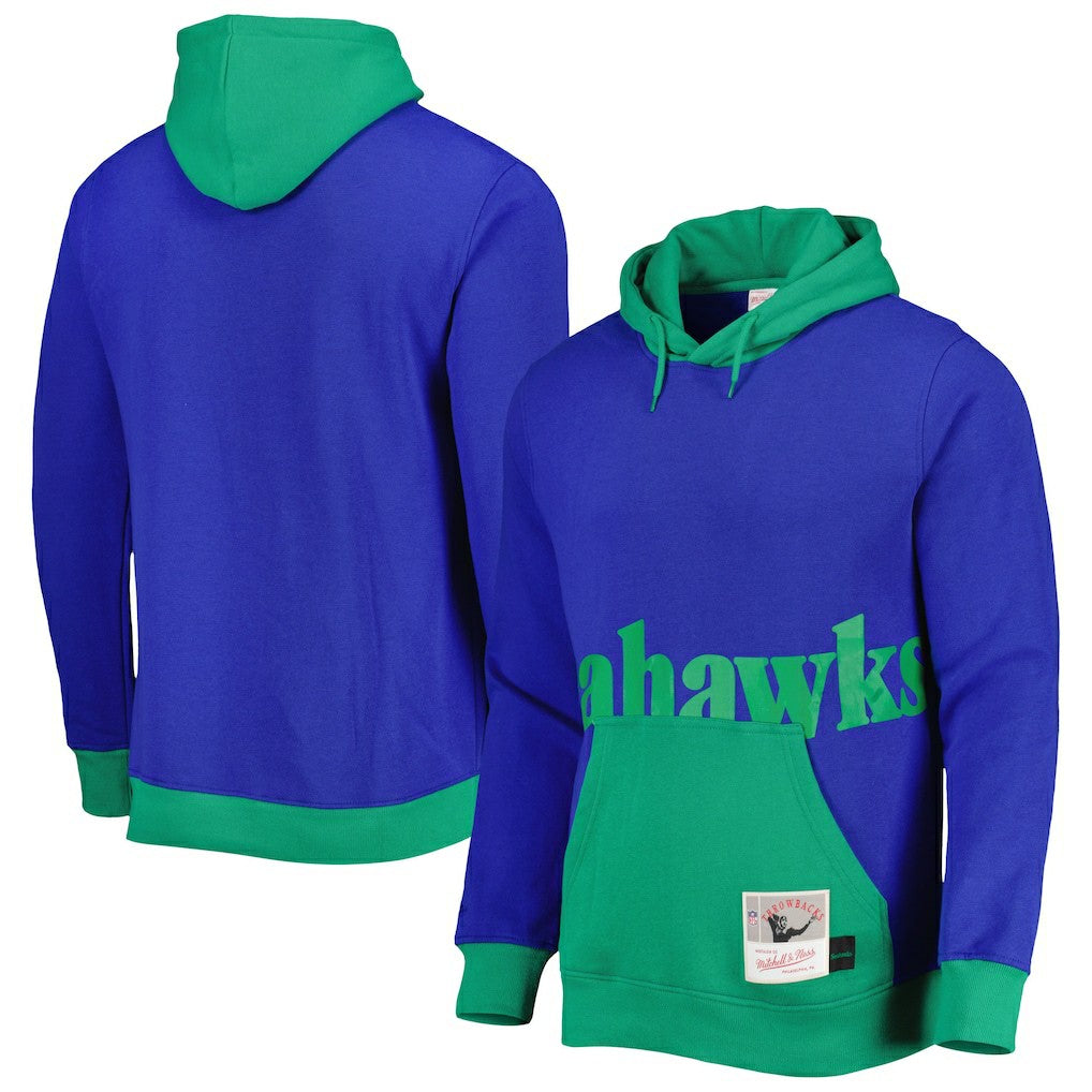 Seattle Seahawks Big Face 5.0 Pullover Hoodie Royal
