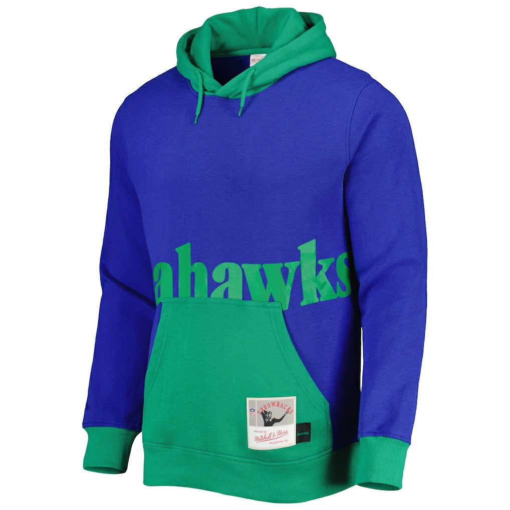Seattle Seahawks Big Face 5.0 Pullover Hoodie Royal