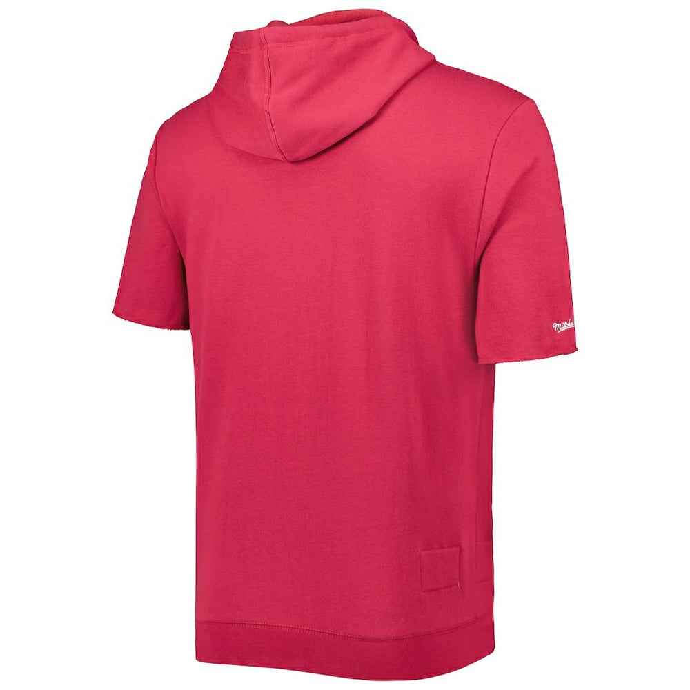 Arizona Cardinals Washed Short Sleeve Pullover Hoodie Cardinal
