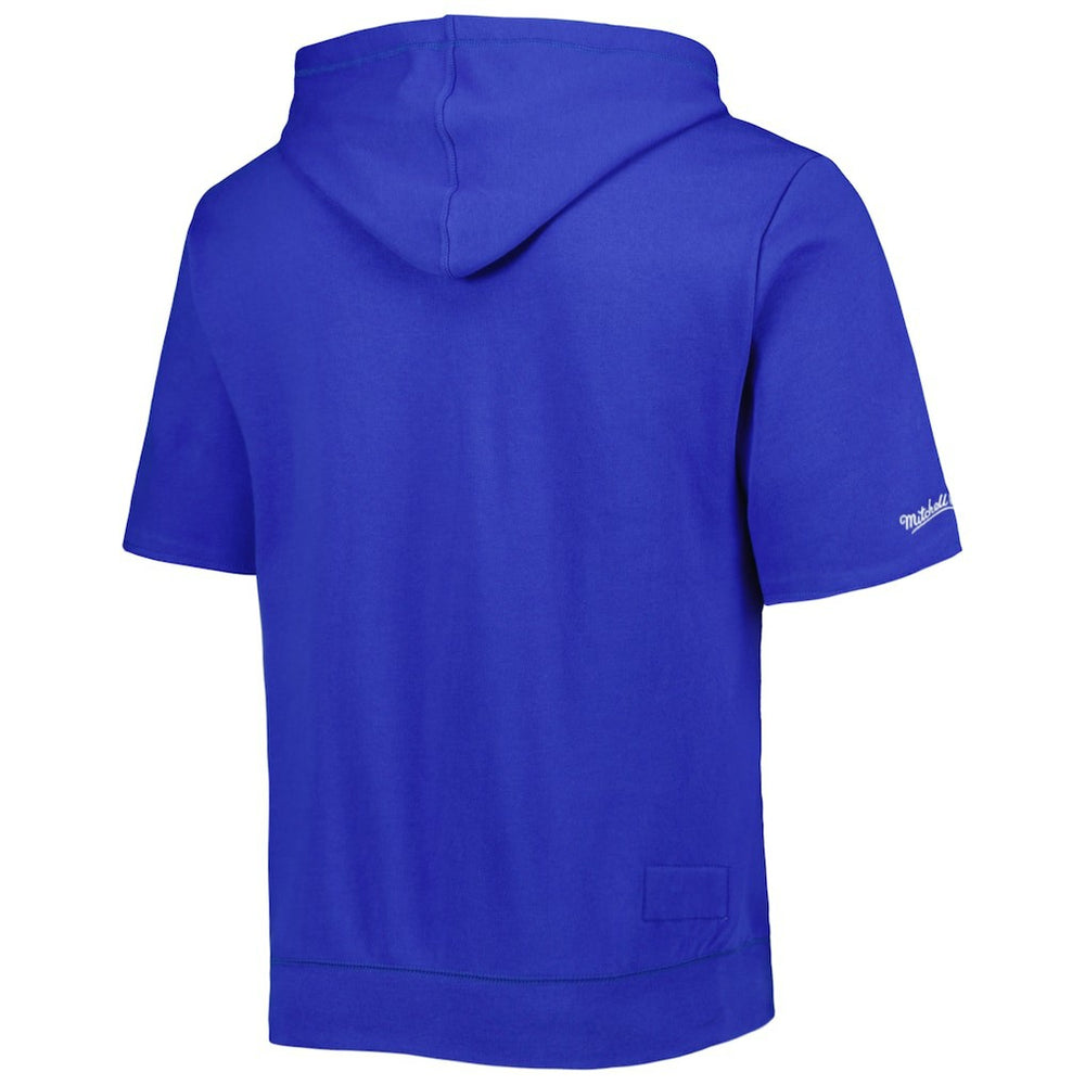Buffalo Bills Washed Short Sleeve Pullover Hoodie Royal