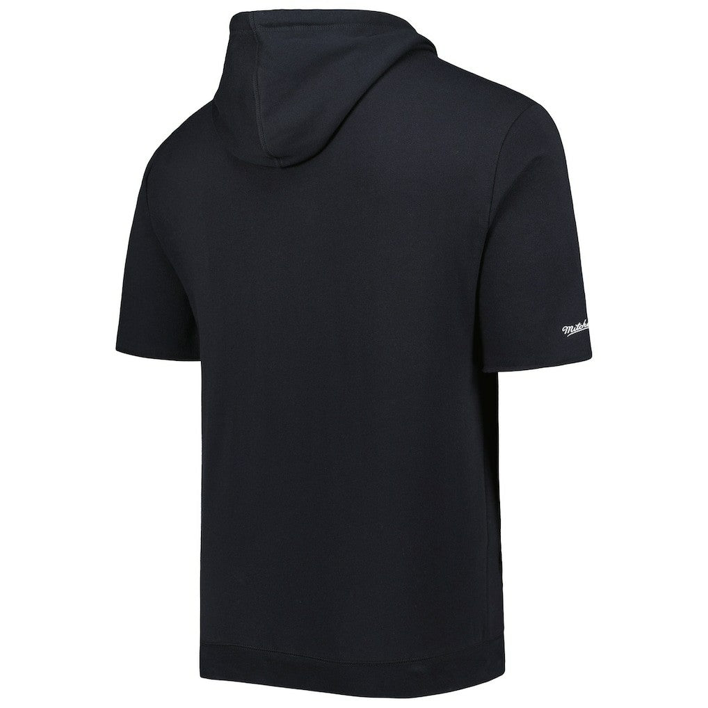 Las Vegas Raiders Washed Short Sleeve Pullover Hoodie Black