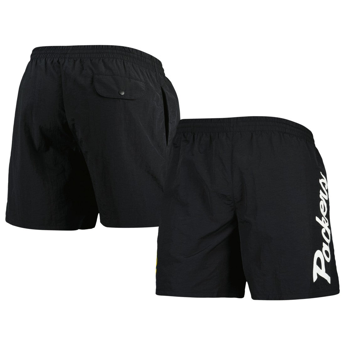 Green Bay Packers Team Essentials Nylon Shorts Black