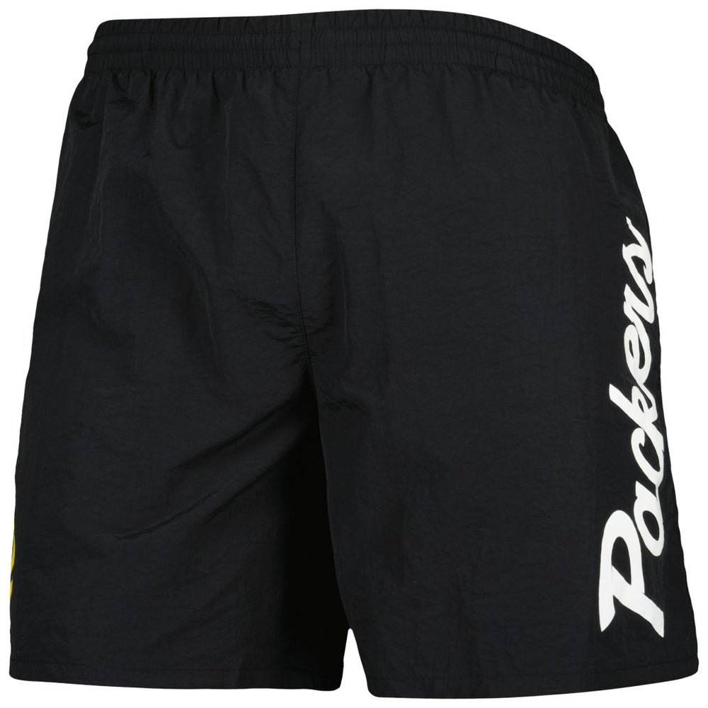 Green Bay Packers Team Essentials Nylon Shorts Black