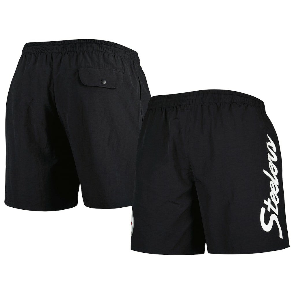 Pittsburgh Steelers Team Essentials Nylon Shorts Black