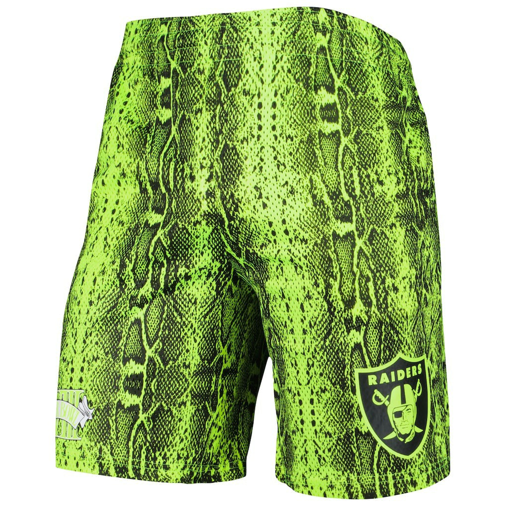 Las Vegas Raiders New Era Summer Pop Shorts Neon Green
