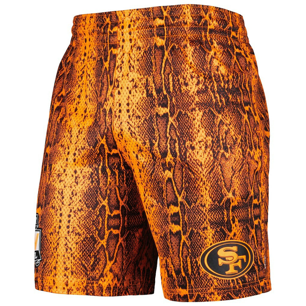 San Francisco 49ers New Era Summer Pop Shorts Orange