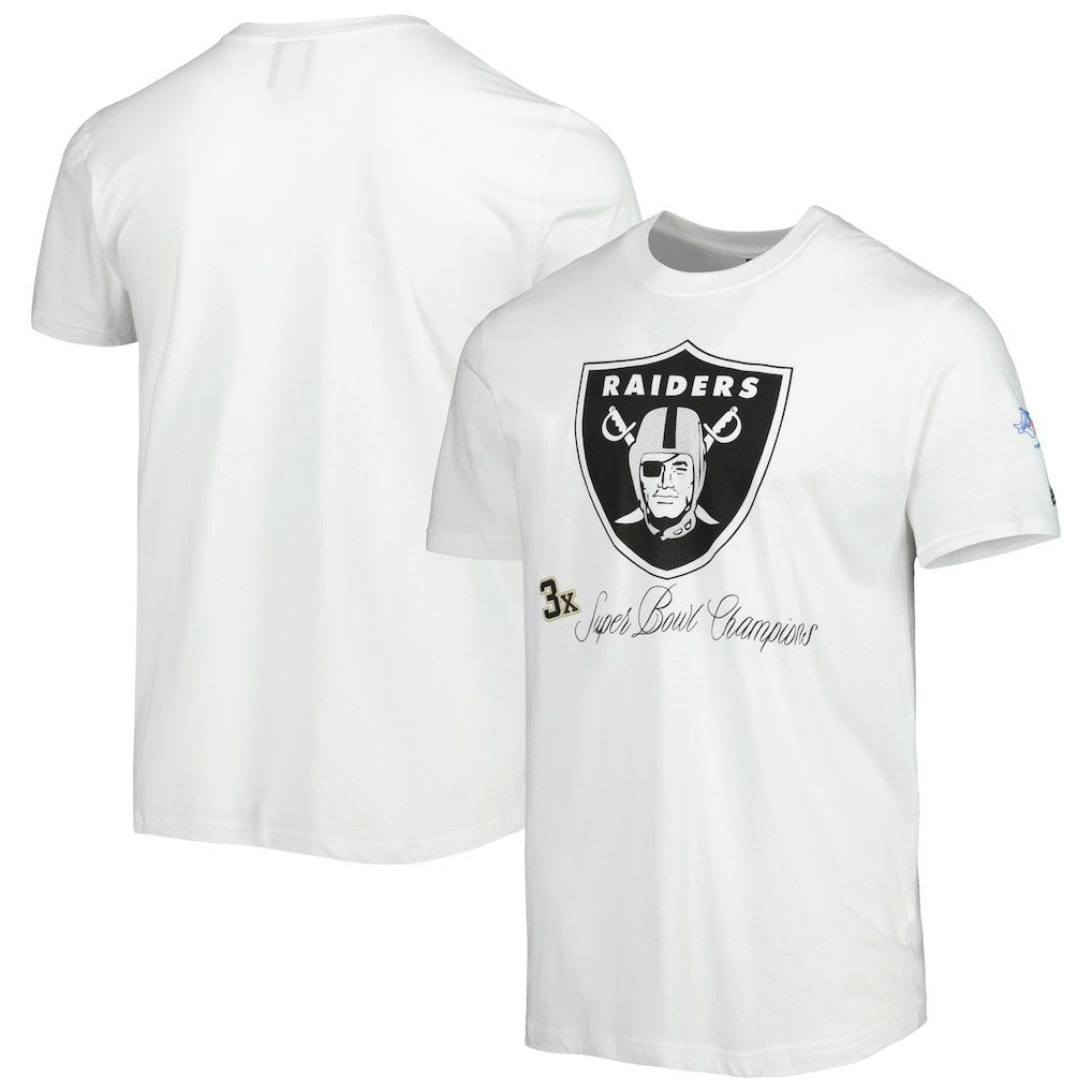 Las Vegas Raiders New Era Historic Champs T-Shirt White