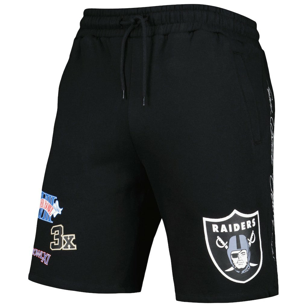 Las Vegas Raiders New Era Historic Champs Shorts Black