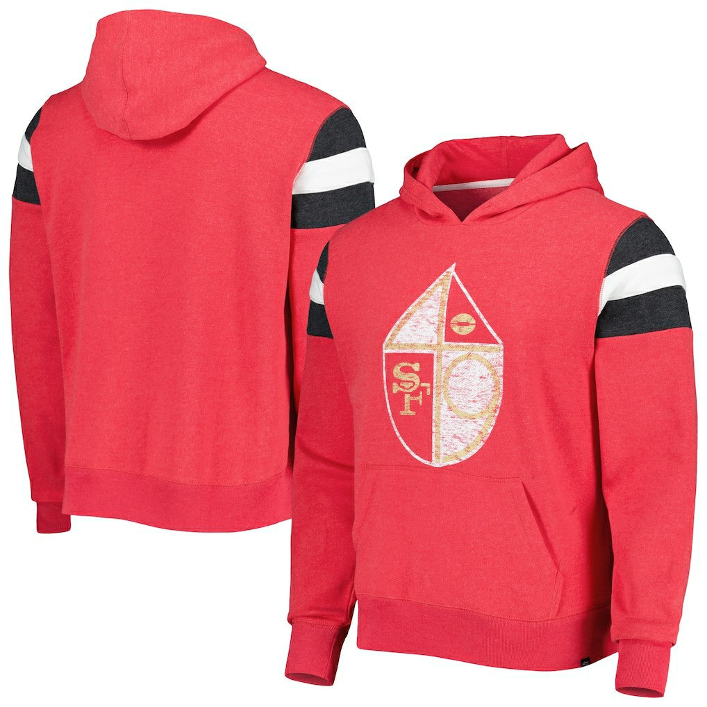 San Francisco 49ers '47 Legacy Premier Nico Pullover Hoodie Scarlet