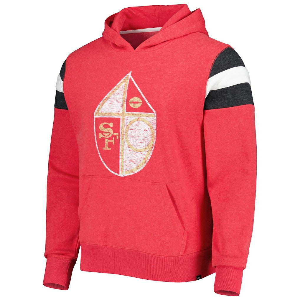San Francisco 49ers '47 Legacy Premier Nico Pullover Hoodie Scarlet