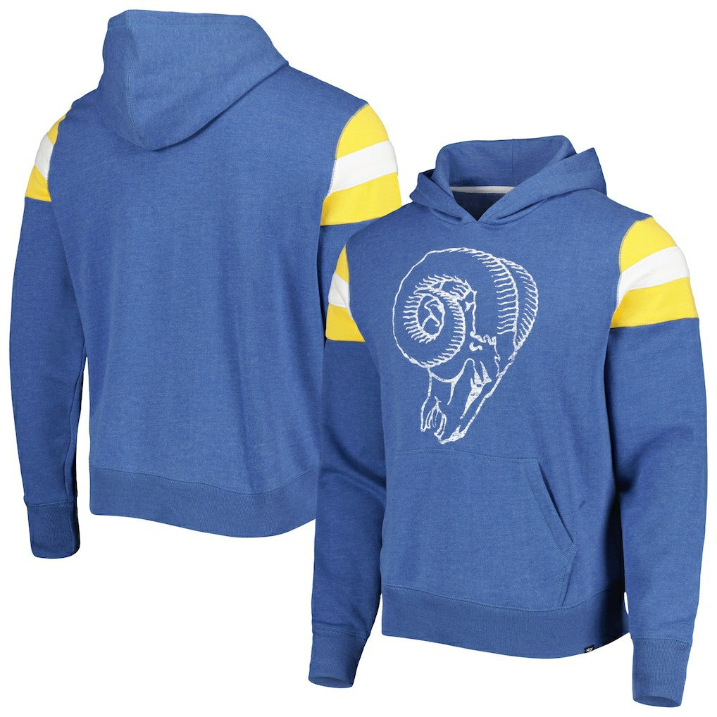 Los Angeles Rams '47 Legacy Premier Nico Pullover Hoodie Royal