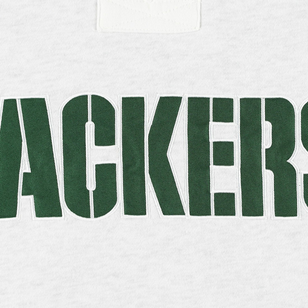 Green Bay Packers '47 Gridiron Lace-Up Pullover Hoodie Heather Gray