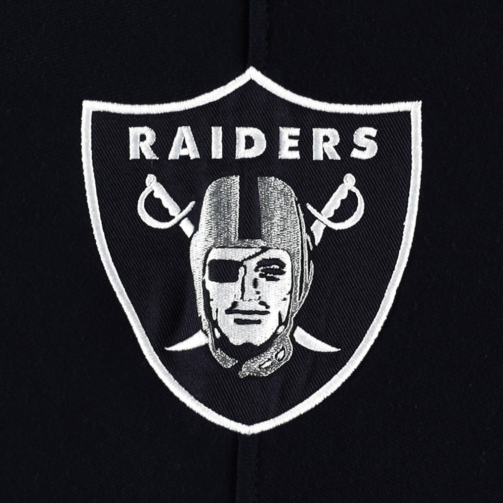 Las Vegas Raiders '47 Gridiron Lace-Up Pullover Hoodie Heather Gray