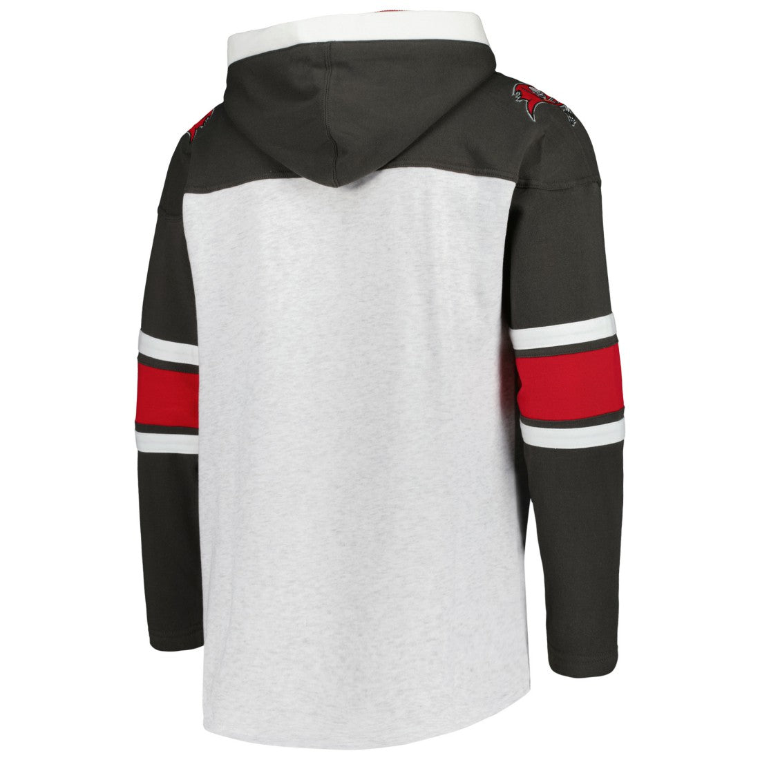 Tampa Bay Buccaneers '47 Gridiron Lace-Up Pullover Hoodie Heather Gray