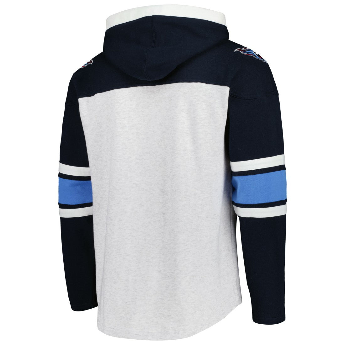Tennessee Titans '47 Gridiron Lace-Up Pullover Hoodie Heather Gray