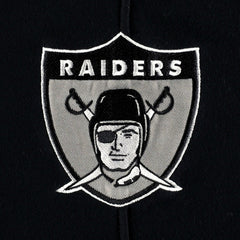 Las Vegas Raiders '47 Historic Logo Gridiron Lace-Up Pullover Hoodie Heather Gray