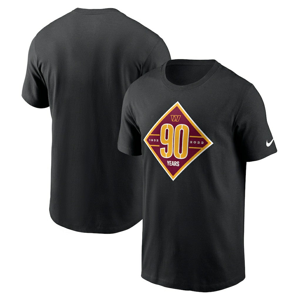 Washington Commanders 90th Anniversary T-Shirt Black