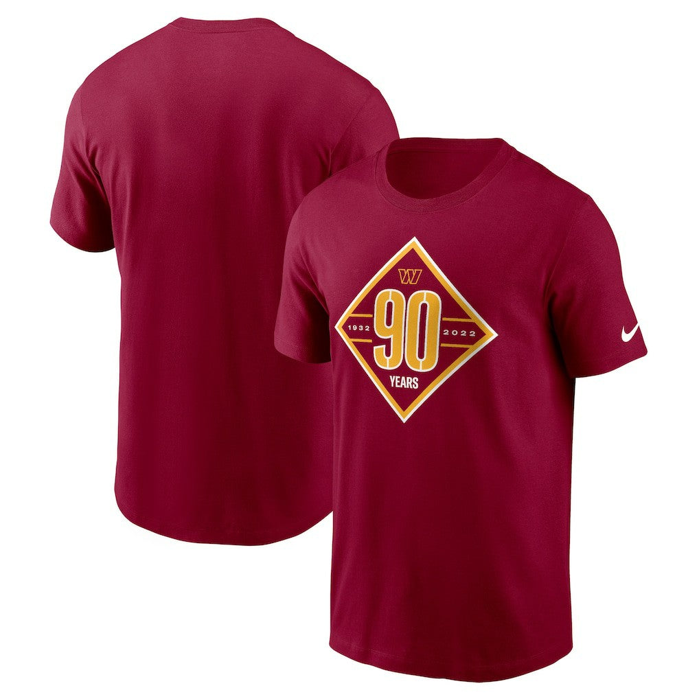 Washington Commanders 90th Anniversary T-Shirt Burgundy
