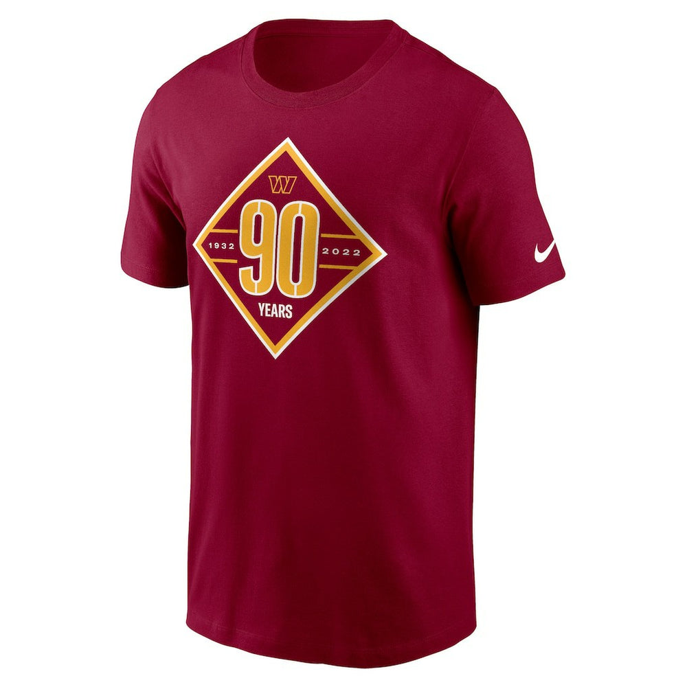 Washington Commanders 90th Anniversary T-Shirt Burgundy